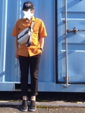 「NIKE（ナイキ）のNIKE(ナイキ)  AQUA SOCK 360 ナイキ アクア ソック 360 885105（スニーカー、ブラック系）」を使った、hijklmnozoさん（メンズ・168cm）の春コーディネート