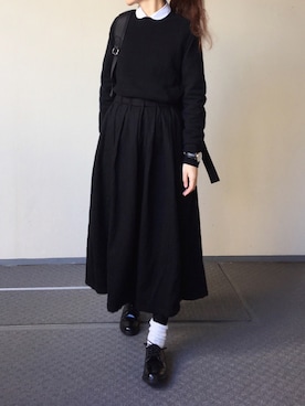 「MANEBU（マネブ）のアイテム」を使った、Chocorooさん（レディース・156cm）の冬コーディネート