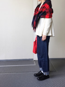 「MANEBU（マネブ）のアイテム」を使った、Chocorooさん（レディース・156cm）の冬コーディネート