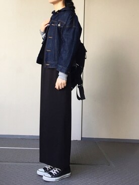 「FRAMeWORK（フレームワーク）のアイテム（オールインワン・サロペット）」を使った、Chocorooさん（レディース・156cm）の春コーディネート