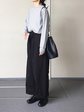 「MANEBU（マネブ）のアイテム」を使った、Chocorooさん（レディース・156cm）の秋コーディネート
