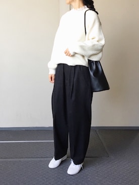 「HAVERSACK（ハバーザック）のアイテム」を使った、Chocorooさん（レディース・156cm）の秋コーディネート