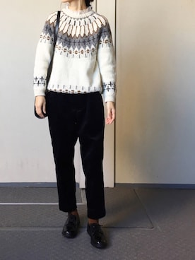 「MANEBU（マネブ）のアイテム」を使った、Chocorooさん（レディース・156cm）の冬コーディネート