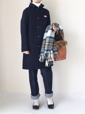 「Ray BEAMS（レイビームス）のアイテム（その他アウター）」を使った、Chocorooさん（レディース・156cm）の冬コーディネート
