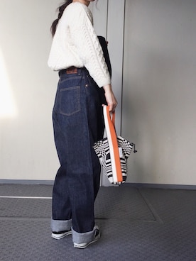 「Johanna Gullichsen（ヨハンナグリクセン）の◎Johanna Gullichsen / tetra ハンドバッグ 「Doris」（ハンドバッグ）」を使った、Chocorooさん（レディース・156cm）の冬コーディネート