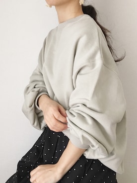 「SMELLY（スメリー）のアイテム（ピアス（両耳用））」を使った、Chocorooさん（レディース・156cm）の春コーディネート