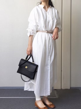 「note et silence （ノートエシロンス）のアイテム」を使った、Chocorooさん（レディース・156cm）の春コーディネート