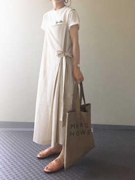 「CHAMULA（チャムラ）のアイテム」を使った、Chocorooさん（レディース・156cm）の夏コーディネート