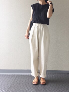 「CHAMULA（チャムラ）のアイテム」を使った、Chocorooさん（レディース・156cm）の夏コーディネート