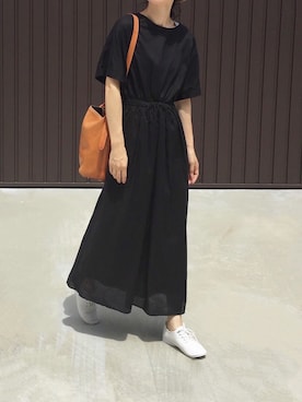 「FORK&SPOON（フォークアンドスプーン）のアイテム（バレエシューズ）」を使った、Chocorooさん（レディース・156cm）の夏コーディネート