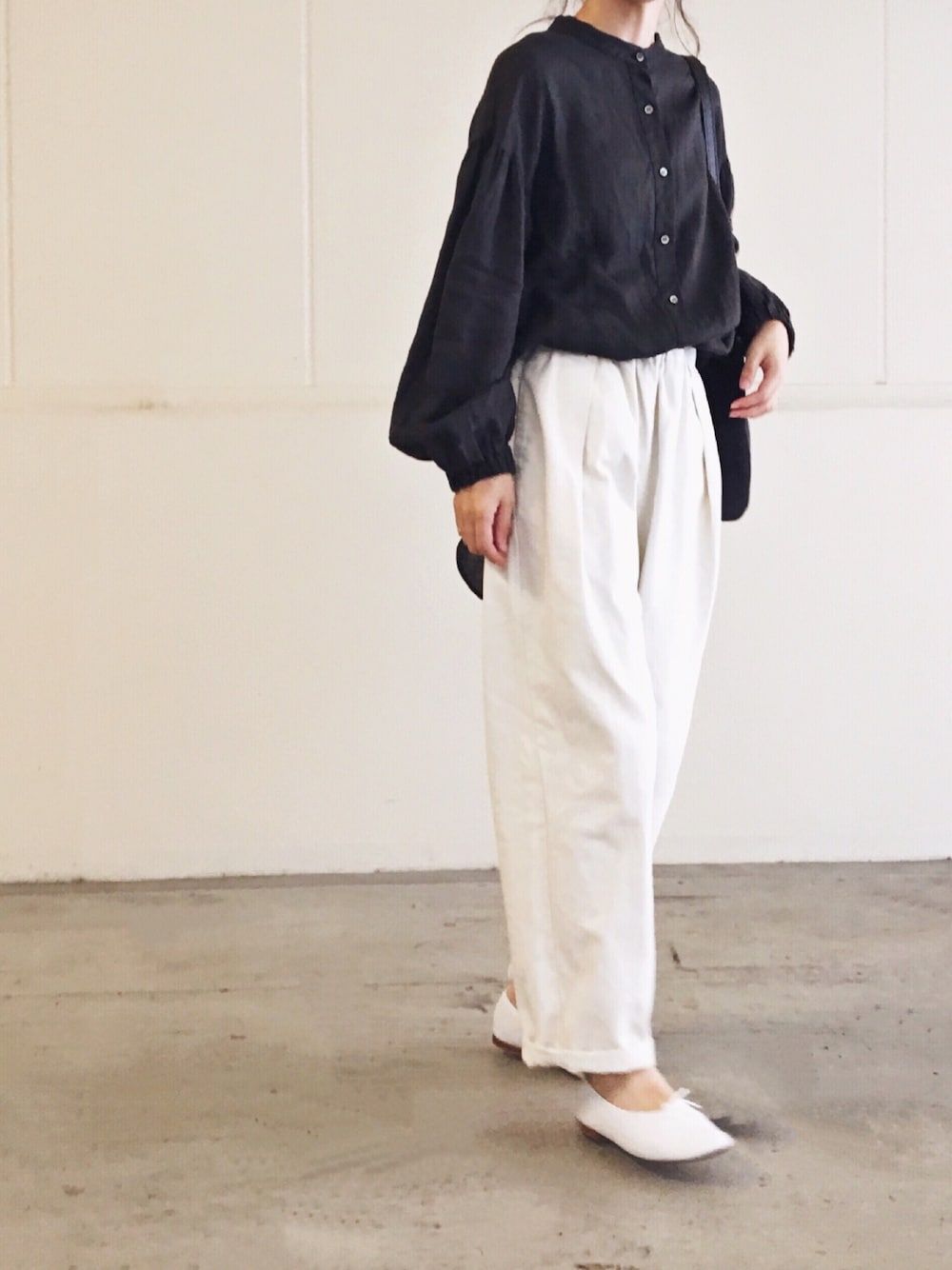 金子綾×FRAMeWORK マオカラー ロングシャツ FRAMeWORK（フレームワーク）の「【金子綾×FRAMeWORK】マオカラー