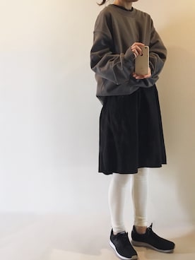 「MKT（エムケーティー）のアイテム（トップス）」を使った、Chocorooさん（レディース・156cm）の秋コーディネート