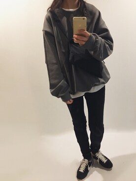 「MKT（エムケーティー）のアイテム（トップス）」を使った、Chocorooさん（レディース・156cm）の秋コーディネート