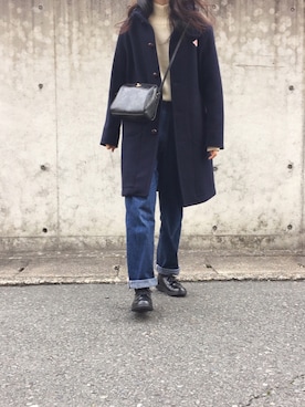 「Ray BEAMS（レイビームス）のアイテム（その他アウター）」を使った、Chocorooさん（レディース・156cm）の冬コーディネート