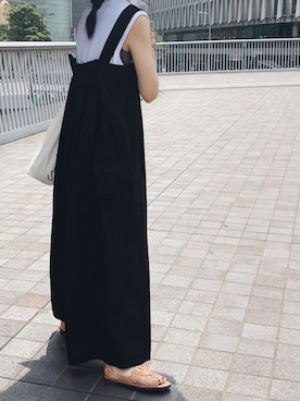 「KBF（ケイビーエフ）のアイテム（オールインワン・サロペット）」を使った、Chocorooさん（レディース・156cm）の秋コーディネート