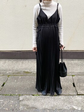 「FORK&SPOON（フォークアンドスプーン）のアイテム（バレエシューズ）」を使った、Chocorooさん（レディース・156cm）の冬コーディネート