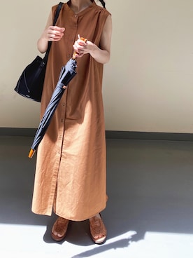 「CHAMULA（チャムラ）のアイテム」を使った、Chocorooさん（レディース・156cm）の夏コーディネート