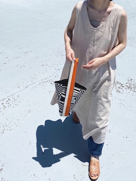 「CHAMULA（チャムラ）のアイテム」を使った、Chocorooさん（レディース・156cm）の夏コーディネート