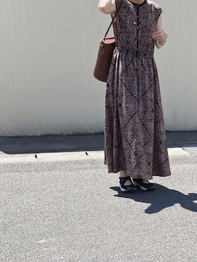「URBAN RESEARCH Sonny Label（アーバンリサーチサニーレーベル）のアイテム（ワンピース/ドレス）」を使った、Chocorooさん（レディース・156cm）の夏コーディネート