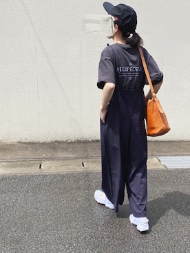 「URBAN RESEARCH Sonny Label（アーバンリサーチサニーレーベル）のアイテム（サロペット/オーバーオール）」を使った、Chocorooさん（レディース・156cm）の夏コーディネート