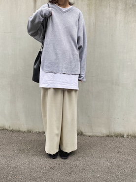「NOMBRE IMPAIR（ノンブルアンペール）のアイテム」を使った、Chocorooさん（レディース・156cm）の秋コーディネート