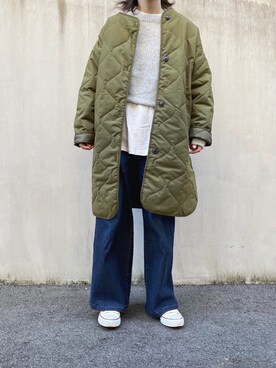 「AMERICAN HOLIC（アメリカンホリック）のアイテム（その他アウター）」を使った、Chocorooさん（レディース・156cm）の冬コーディネート