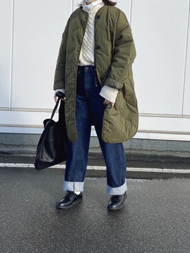 「AMERICAN HOLIC（アメリカンホリック）のアイテム（その他アウター）」を使った、Chocorooさん（レディース・156cm）の冬コーディネート