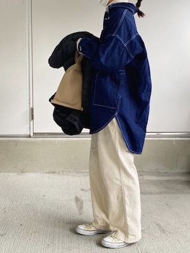 「NIMES（ニーム）のアイテム」を使った、Chocorooさん（レディース・156cm）の冬コーディネート