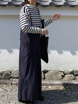 「URBAN RESEARCH Sonny Label（アーバンリサーチサニーレーベル）のアイテム（サロペット/オーバーオール）」を使った、Chocorooさん（レディース・156cm）の春コーディネート