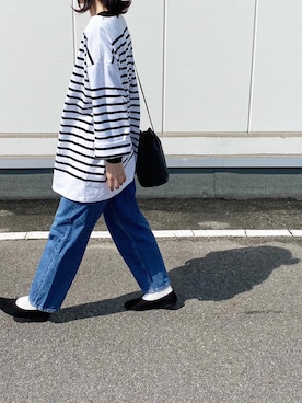 「アイテム（バレエシューズ）」を使った、Chocorooさん（レディース・156cm）の春コーディネート