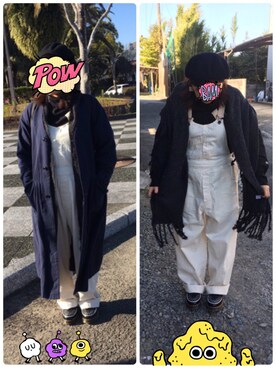 「RNA-N（アールエヌエーエヌ）のアイテム（ハンチング/ベレー帽）」を使った、1010♡(只今お休み)さん（レディース・157cm）の冬コーディネート
