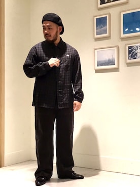 「HARUTA」｜「アイテム（カバーオール）」を使った、GLOSTER stylingさん（メンズ・170cm）の秋コーディネート