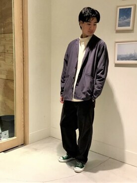 「FREDY&GLOSTER」｜「アイテム（カバーオール）」を使った、GLOSTER stylingさん（メンズ・175cm）の秋コーディネート