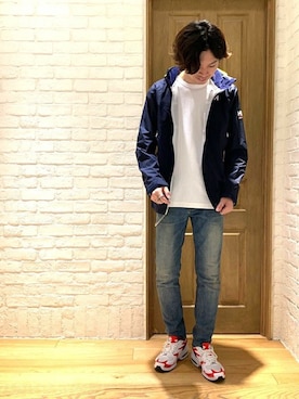 「マリン」｜「アイテム（マウンテンパーカー）」を使った、GLOSTER stylingさん（メンズ・177cm）の秋コーディネート
