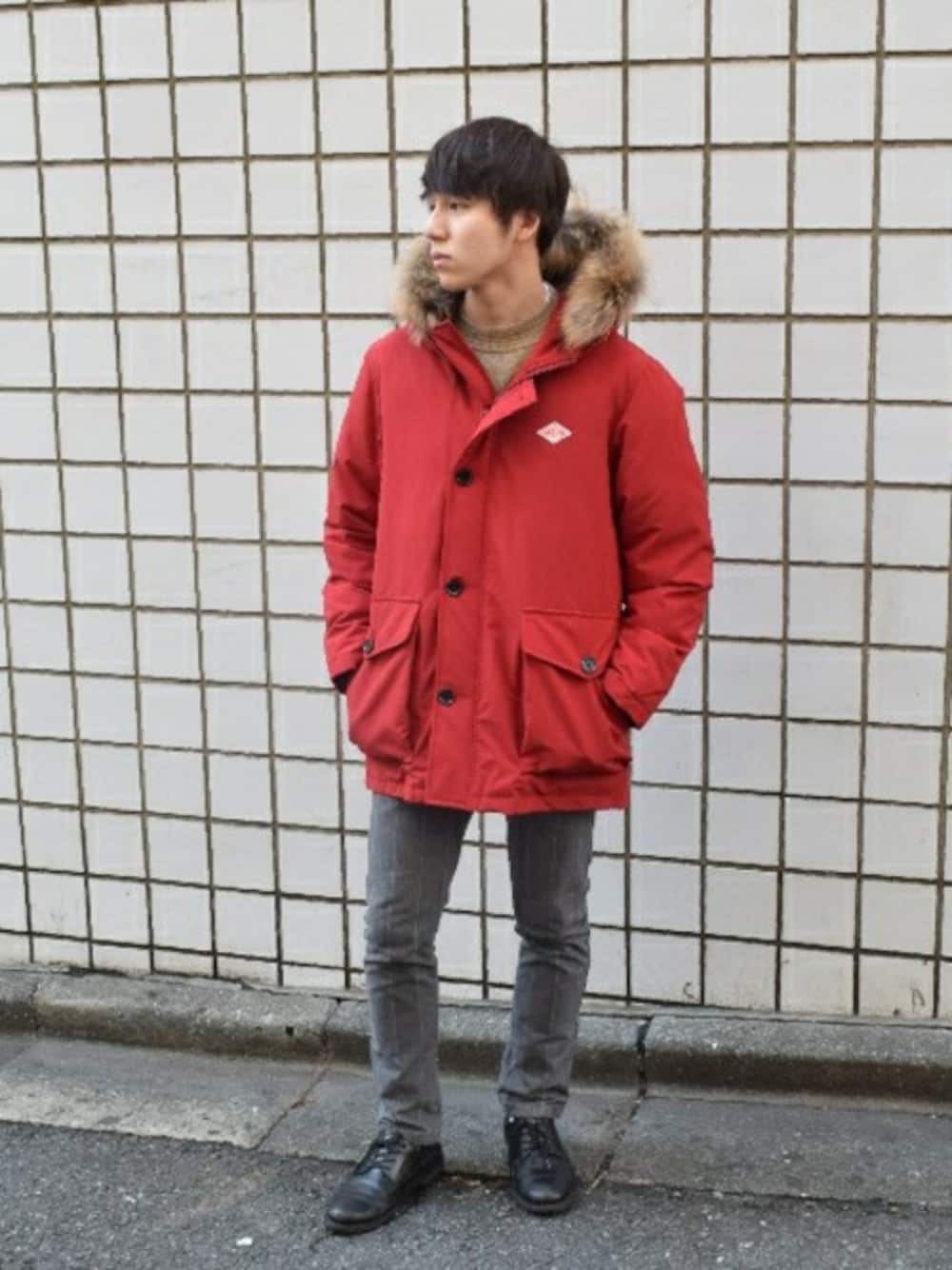 DANTONのダウンジャケット/コート（レッド系）を使った人気