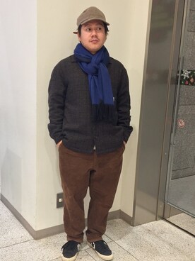 GLOSTER stylingさん（メンズ・166cm）の冬コーディネート