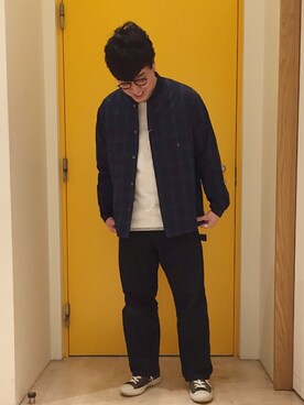 「GLOSTER（グロスター）のアイテム（MA-1）」を使った、GLOSTER stylingさん（メンズ・170cm）の春コーディネート