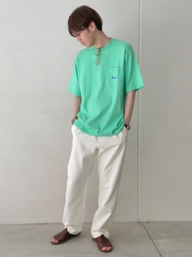 「Jams（ジャムス）のアイテム」を使った、GLOSTER stylingさん（メンズ・178cm）の夏コーディネート