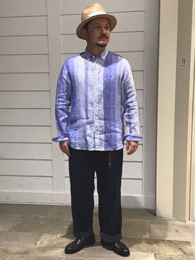 「ノーリーズ」｜GLOSTER stylingさん（メンズ・171cm）の夏コーディネート