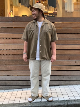 「KABEL（カベル）のアイテム」を使った、GLOSTER stylingさん（メンズ・170cm）の夏コーディネート