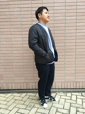 「仙台」｜「アイテム（ブルゾン）」を使った、GLOSTER stylingさん（メンズ・165cm）の秋コーディネート