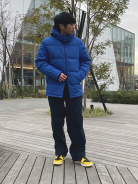 「GLOSTER（グロスター）のアイテム（ダウンジャケット/コート）」を使った、GLOSTER stylingさん（メンズ・170cm）の冬コーディネート