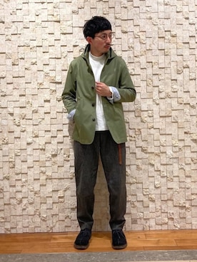 「定番」｜「アイテム（ブルゾン）」を使った、GLOSTER stylingさん（メンズ・170cm）の冬コーディネート
