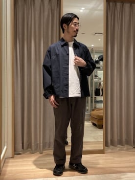 「FREDY&GLOSTER」｜「アイテム（カバーオール）」を使った、GLOSTER stylingさん（メンズ・175cm）の春コーディネート
