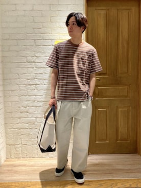 「CONVERSE（コンバース）のアイテム（ローファー）」を使った、GLOSTER stylingさん（メンズ・178cm）の春コーディネート