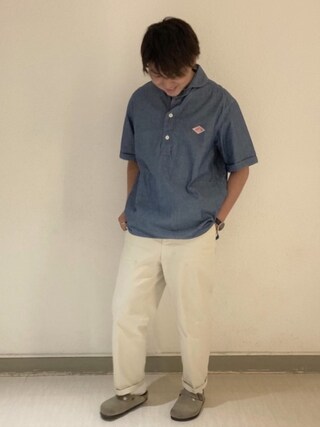 DANTON（ダントン）の「【DANTON/ダントン】丸襟OX半袖シャツ #JD-3569