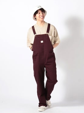 「FREDY&GLOSTER」｜「アイテム（オールインワン・サロペット）」を使った、GLOSTER stylingさん（メンズ・170cm）の春コーディネート