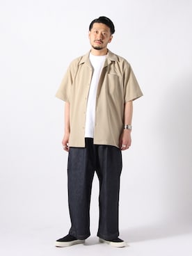 「CONVERSE（コンバース）のアイテム（ローファー）」を使った、GLOSTER stylingさん（メンズ・170cm）の春コーディネート