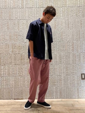 「CONVERSE（コンバース）のアイテム（ローファー）」を使った、GLOSTER stylingさん（メンズ・178cm）の春コーディネート