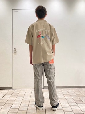 「CONVERSE（コンバース）のアイテム（ローファー）」を使った、GLOSTER stylingさん（メンズ・178cm）の春コーディネート